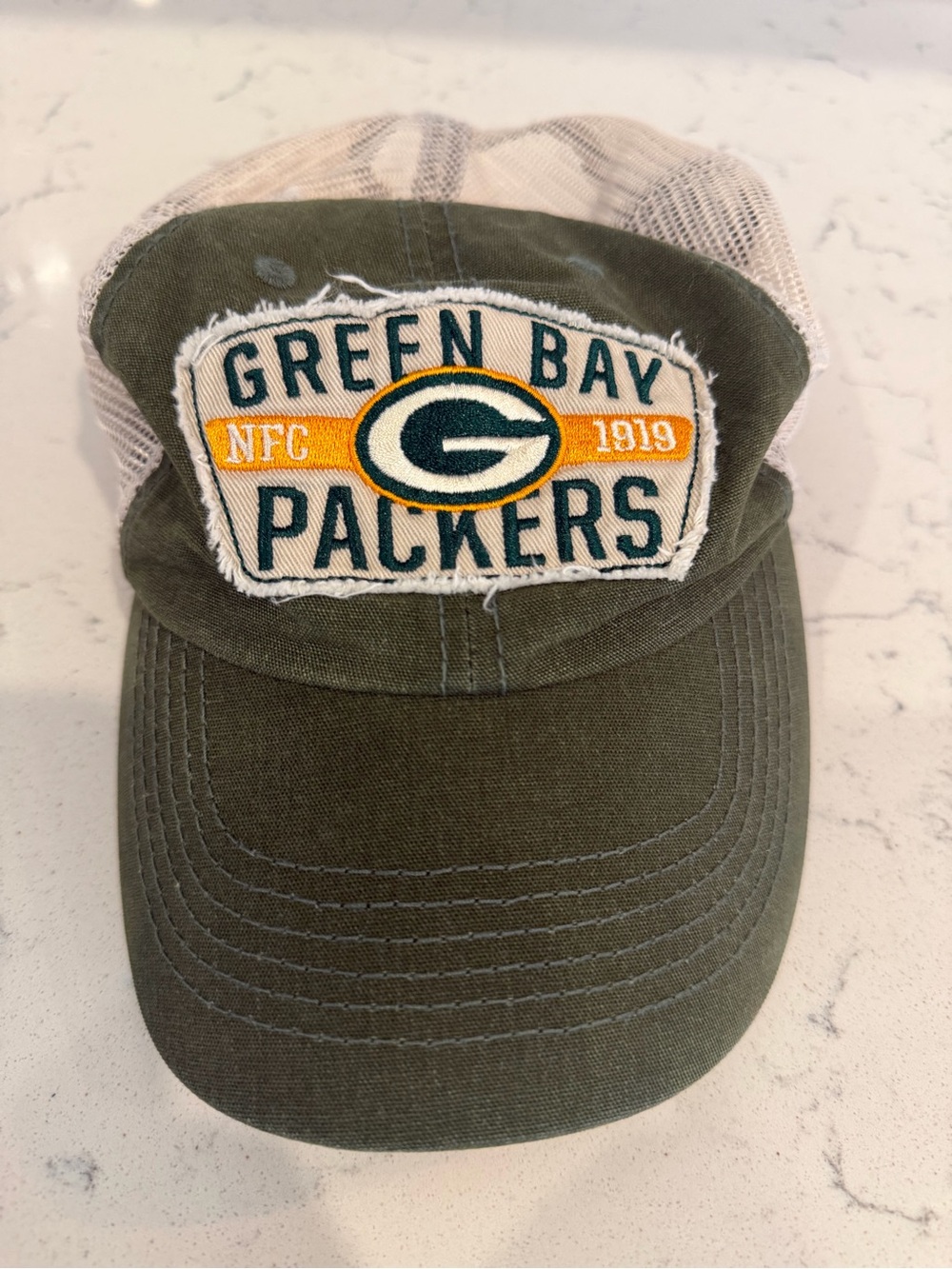GreenBay Packers Trucker Hat - Olive Green